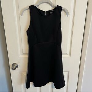 Aqua black mini dress